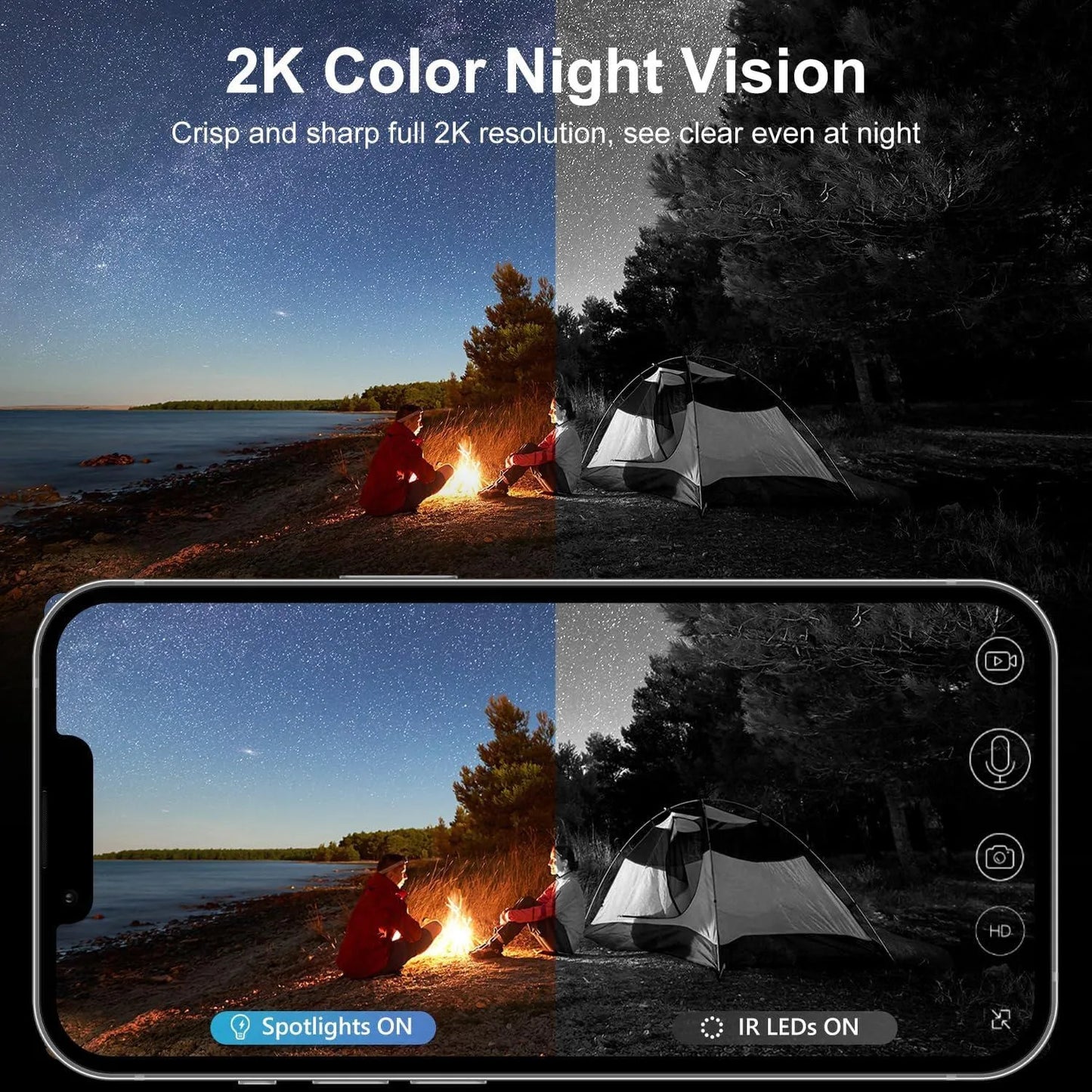 4G LTE Solar Outdoor Security Camera With Night Vision