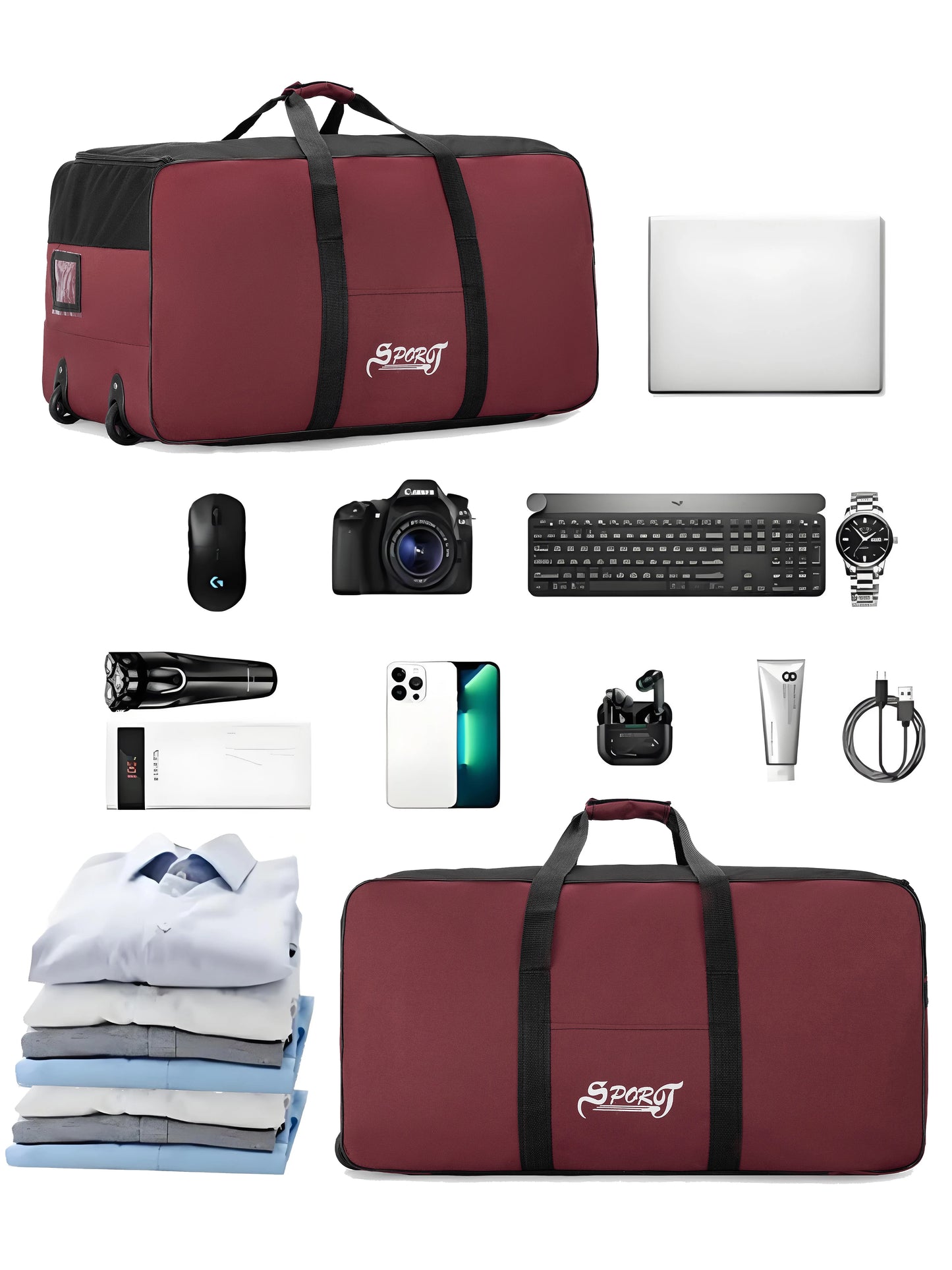 Myco Outdoor Travel Storage Box With Wheels For Camping Gear