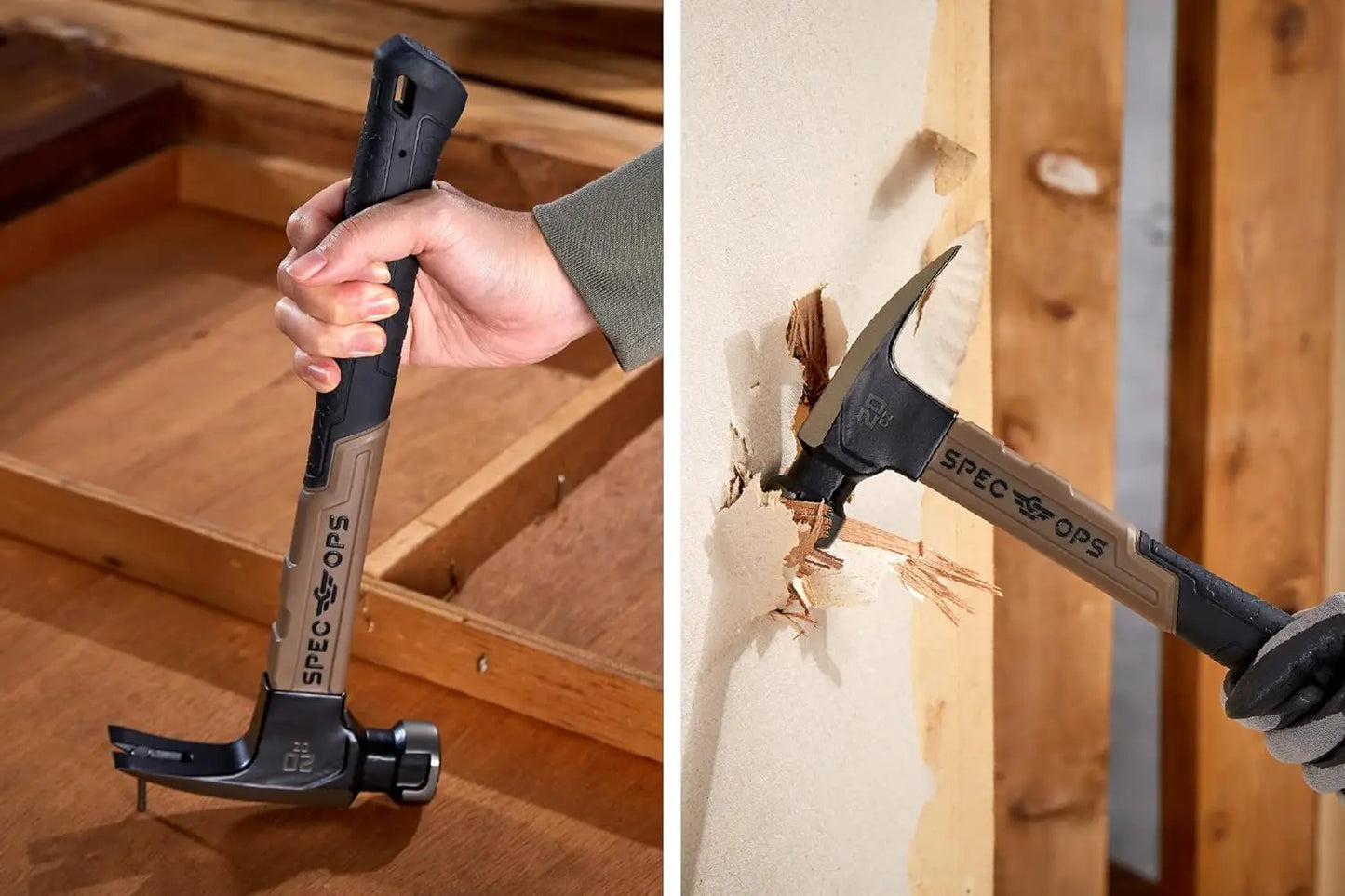NONEDIY Fiberglass Hammer With Shock Absorbing Grip