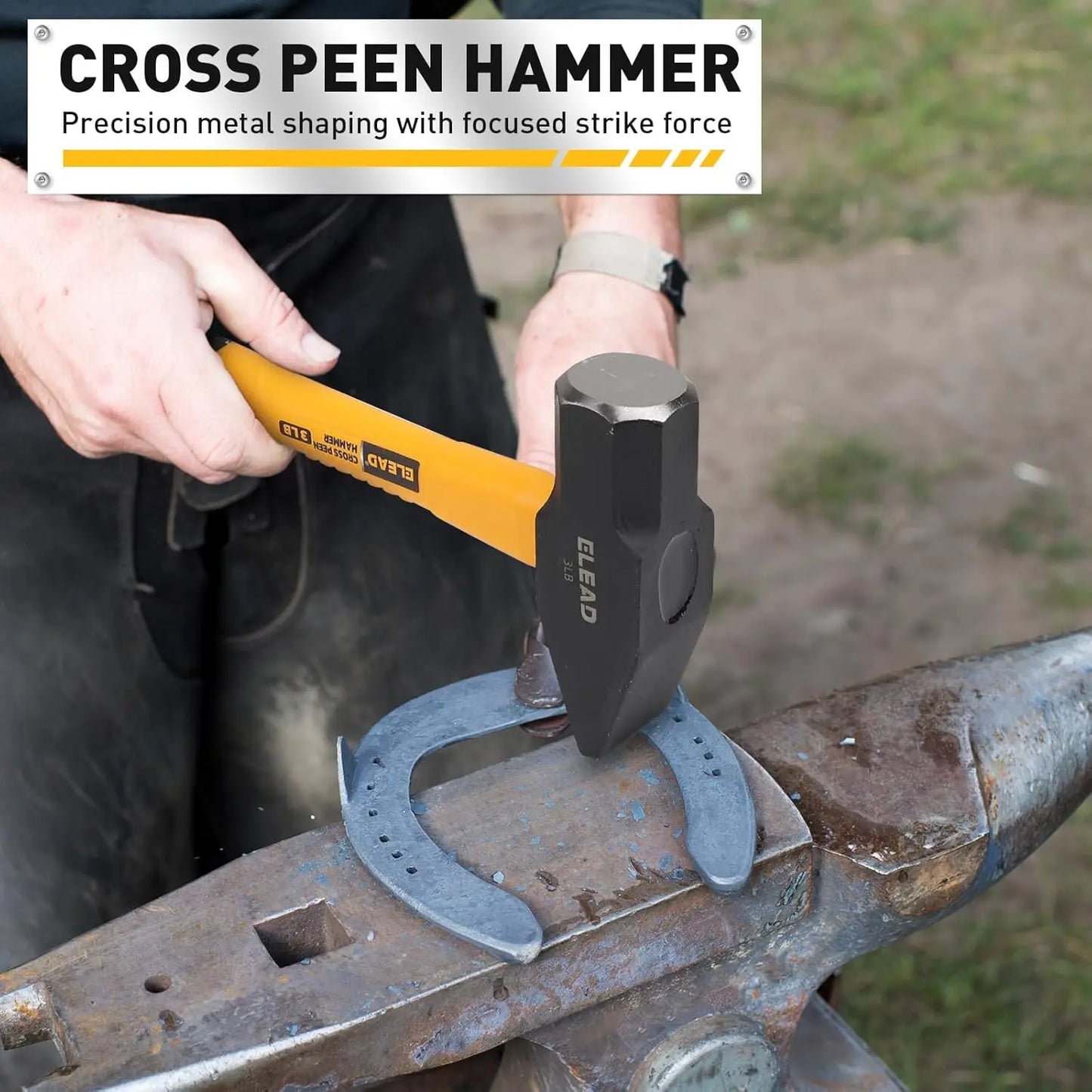 NONEDIY Mallet Hammer Set With Rubber Mallet And Ball Peen Hammers