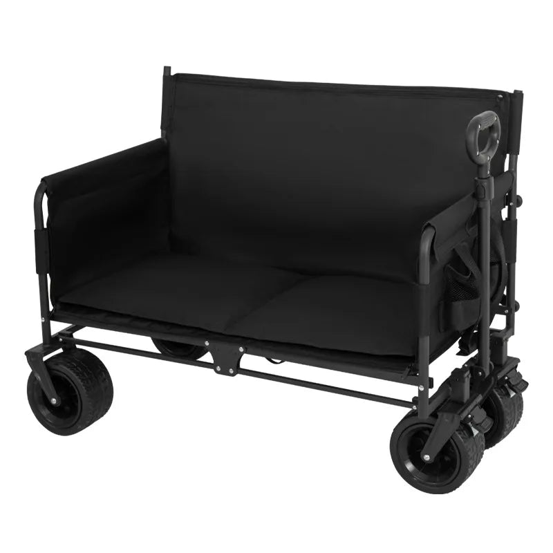 Collapsible Wagon Cart Heavy Duty 265LBS Utility Grocery Cart With Wheels