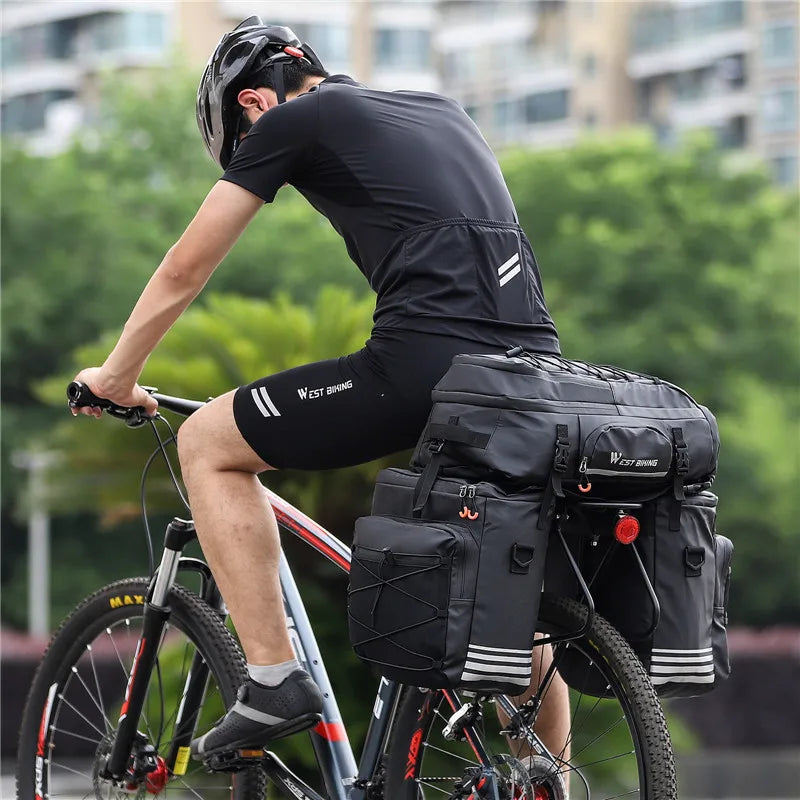 Rear Seat Bicycle Bag Waterproof Pannier Storage Organizer