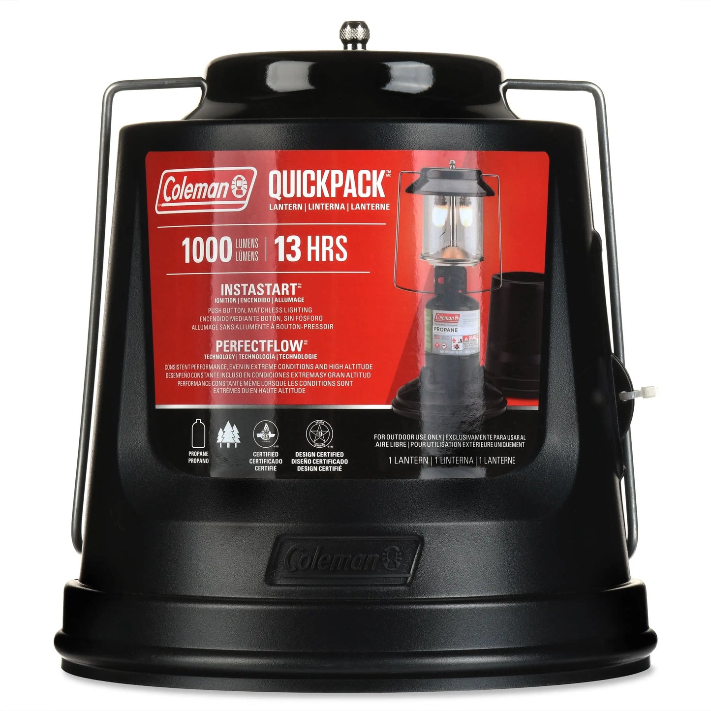 Quick-Pack 810 Lumens 2-Mantle Propane Lantern With Carry Case