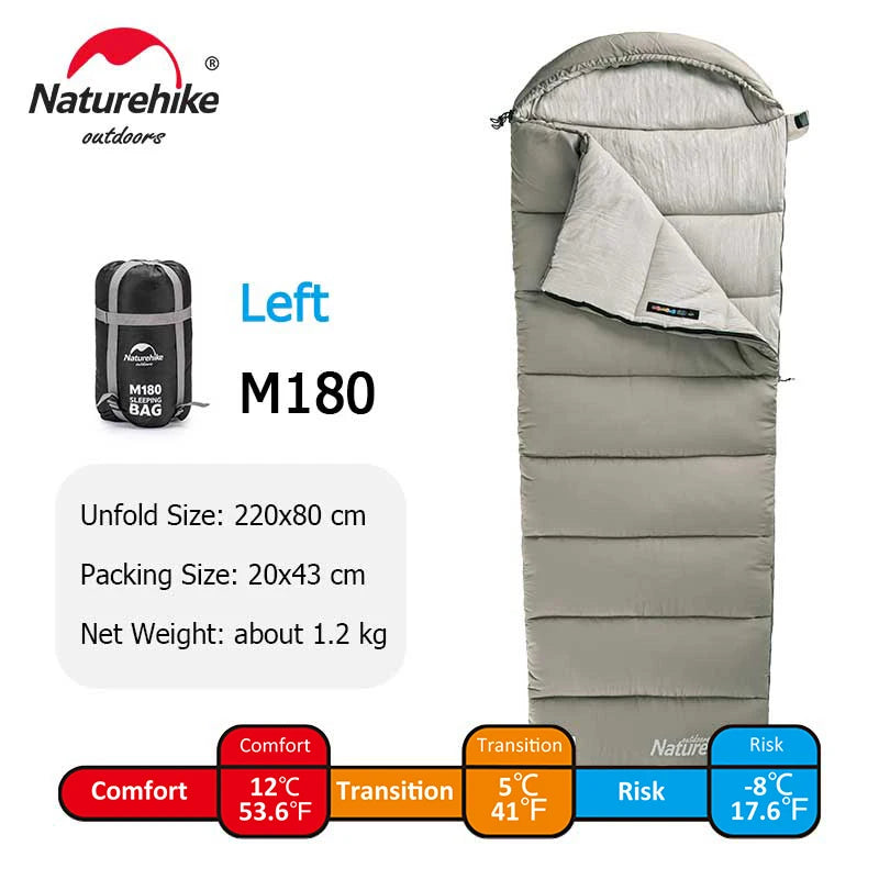 Naturehike M180 Sleeping Bag Lightweight Winter Outdoor Camping