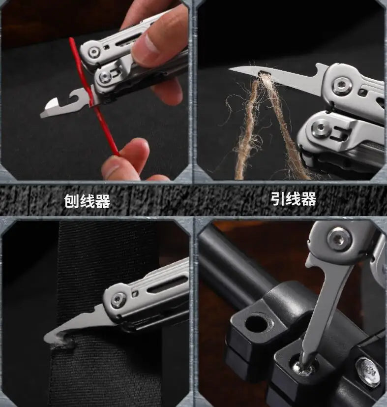 Daicamping DL10 Pocket Folding Knife Plier Multi Tool Set