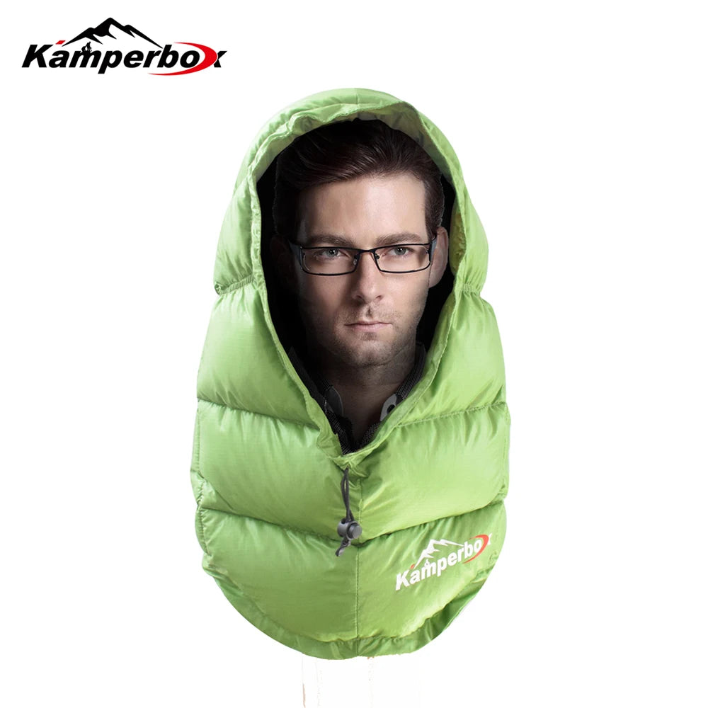 Kamperbox Balacava Down Beanie Duck Down For Ultralight Camping Gear