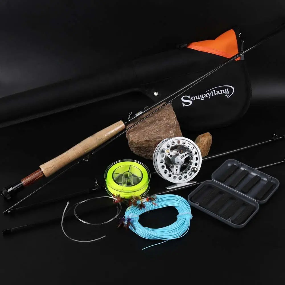Complete Fly Fishing Rod And Reel Combo Kit