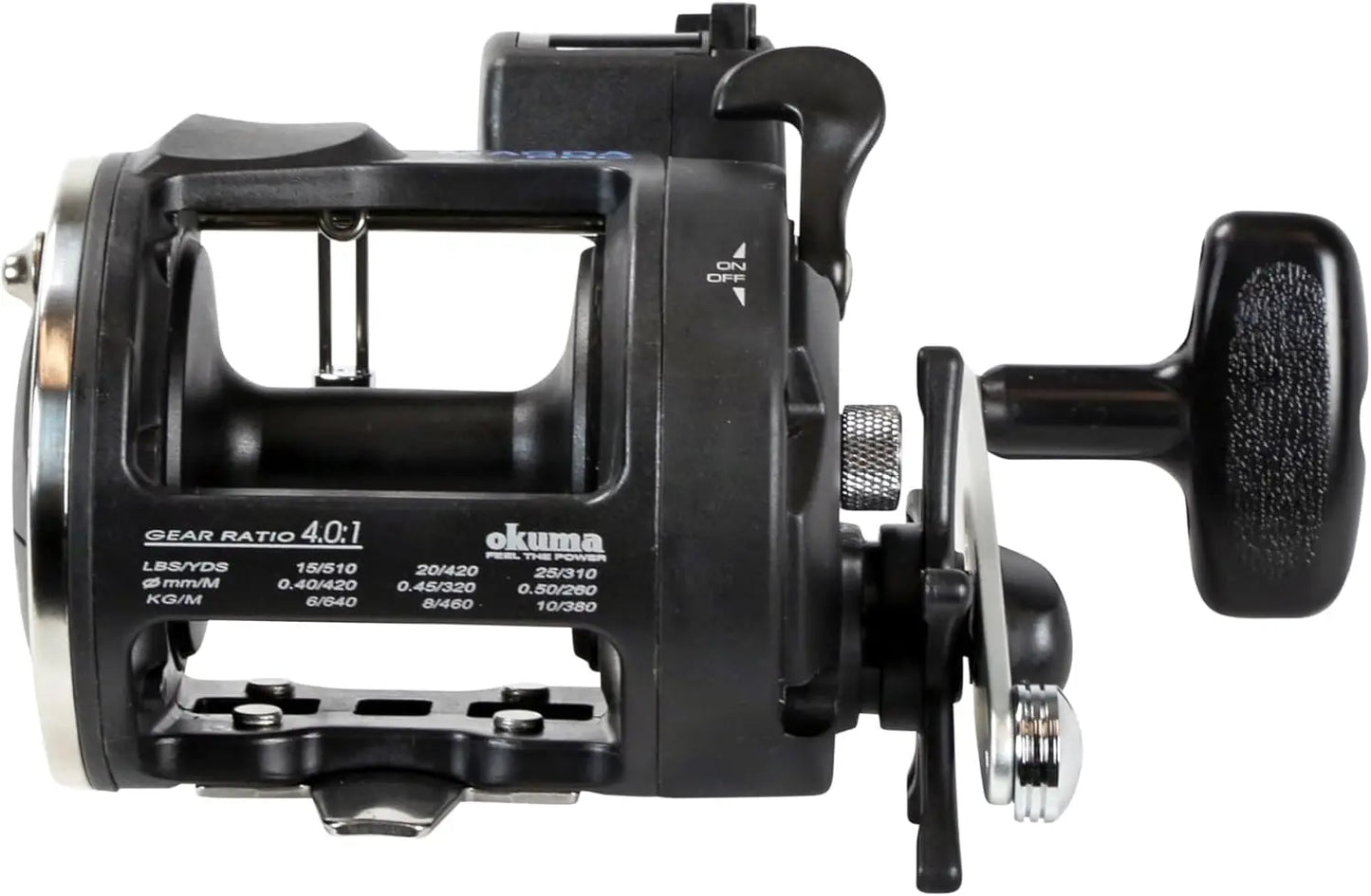 Compact Line Counter Trolling Reel Lightweight Durable For Day Fishing