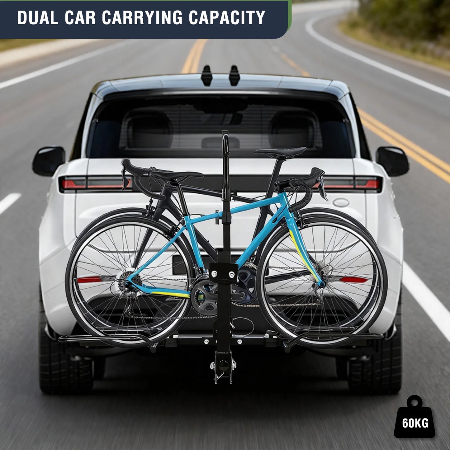 Trailer Hitch Bike Rack Anti Wobble Tilting Carrier 1.25 Receiver