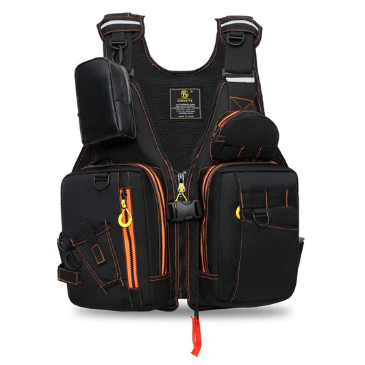 Multi-Functional Life Jacket Vest For Outdoor Fishing With Pockets Buoyant