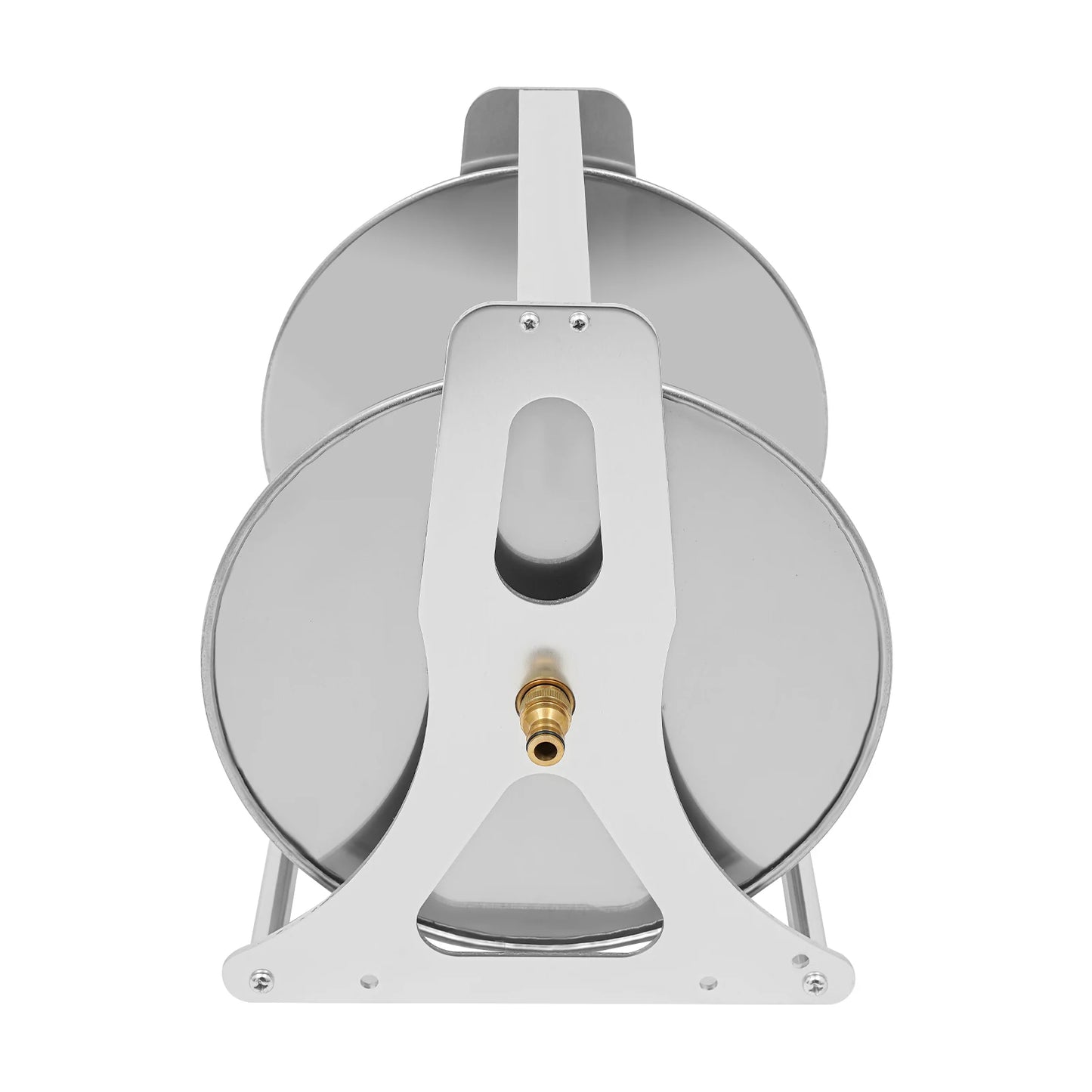 Heavy Duty Water Hose Reel Garden Storage Rack With Fittings