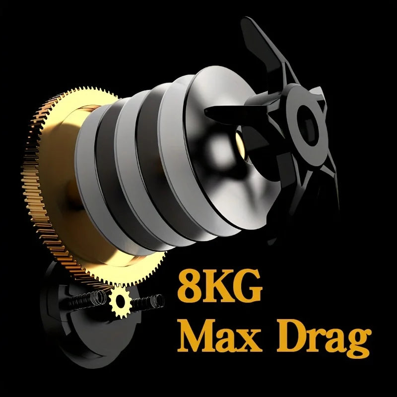 Integrated Water Drop Wheel Baitcast Reel Stainless Steel