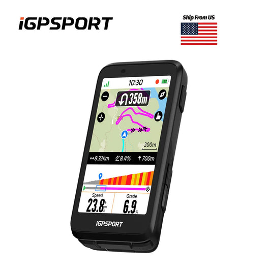 iGPSPORT BiNavi Bicycle GPS Computer With Touchscreen Map Navigation