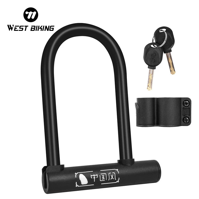 West Biking U Lock For Bicycle And Motorcycle Security