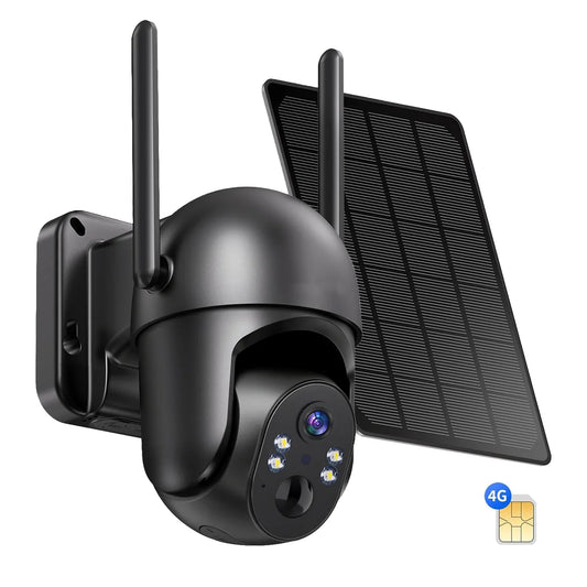 4G LTE Solar Outdoor Security Camera With Night Vision