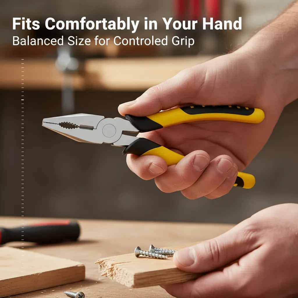 NONEDIY Industrial Pliers Set With Wire Cutters And Needle Nose