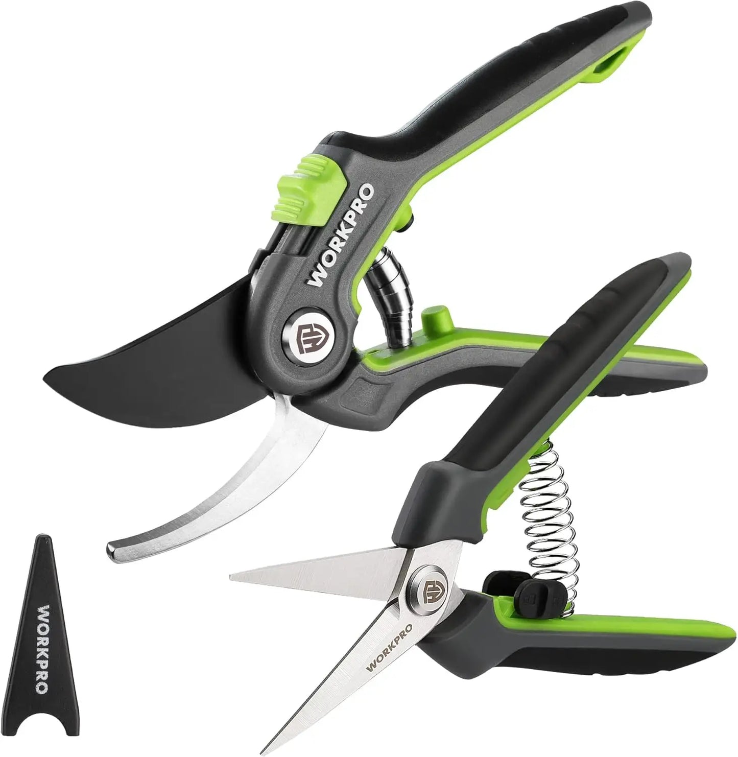 Premium Garden Pruning Shears 2 Pack Bypass And Straight Scissors