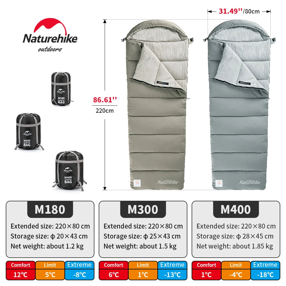 Naturehike M180 Sleeping Bag Lightweight Winter Outdoor Camping