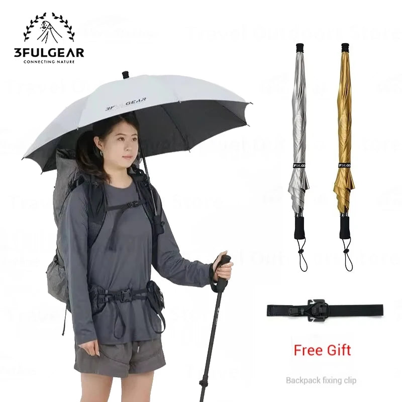 3F UL GEAR Ultralight Outdoor Hiking Umbrella Carbon Fiber Rainproof