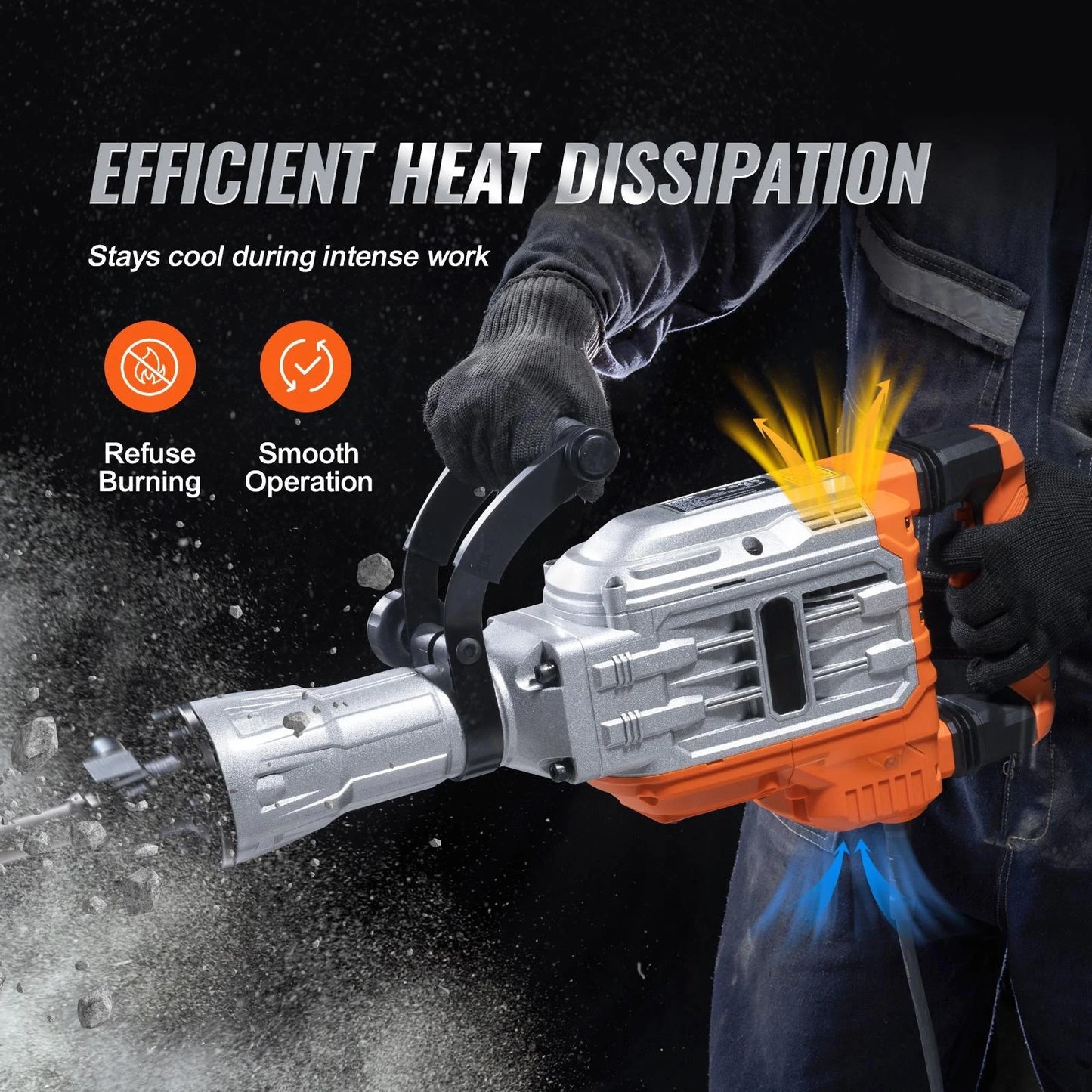 Succebuy Demolition Jack Hammer 1500W 2200W 3500W Heavy Duty