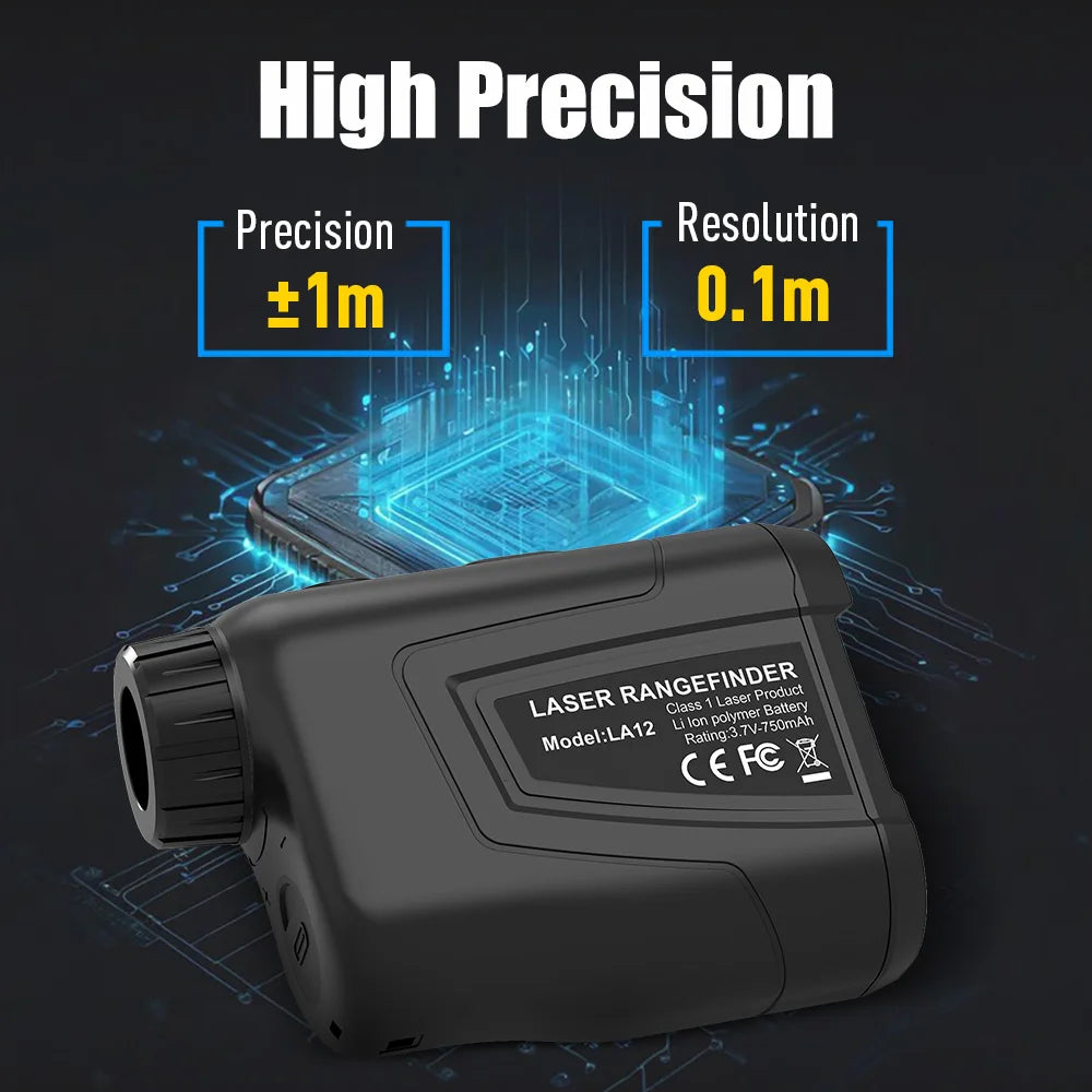 BOAYAL Golf Range Finder 1200 Yards 6X Magnification With Slope