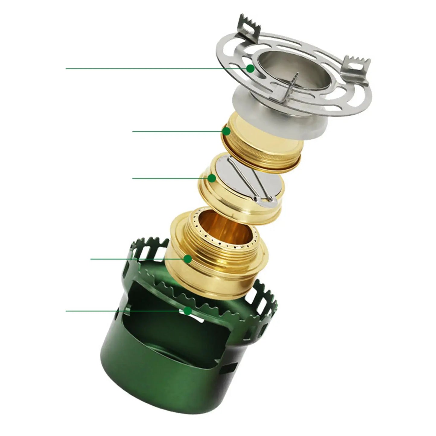 MagiDeal Alcohol Stove Ultralight Portable Camping Burner