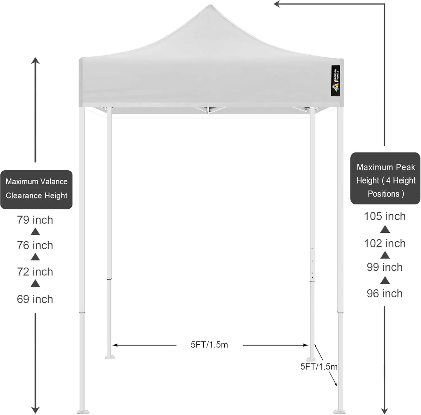 Canopy Tent Gazebo Shelter Pop Up Outdoor Party Event