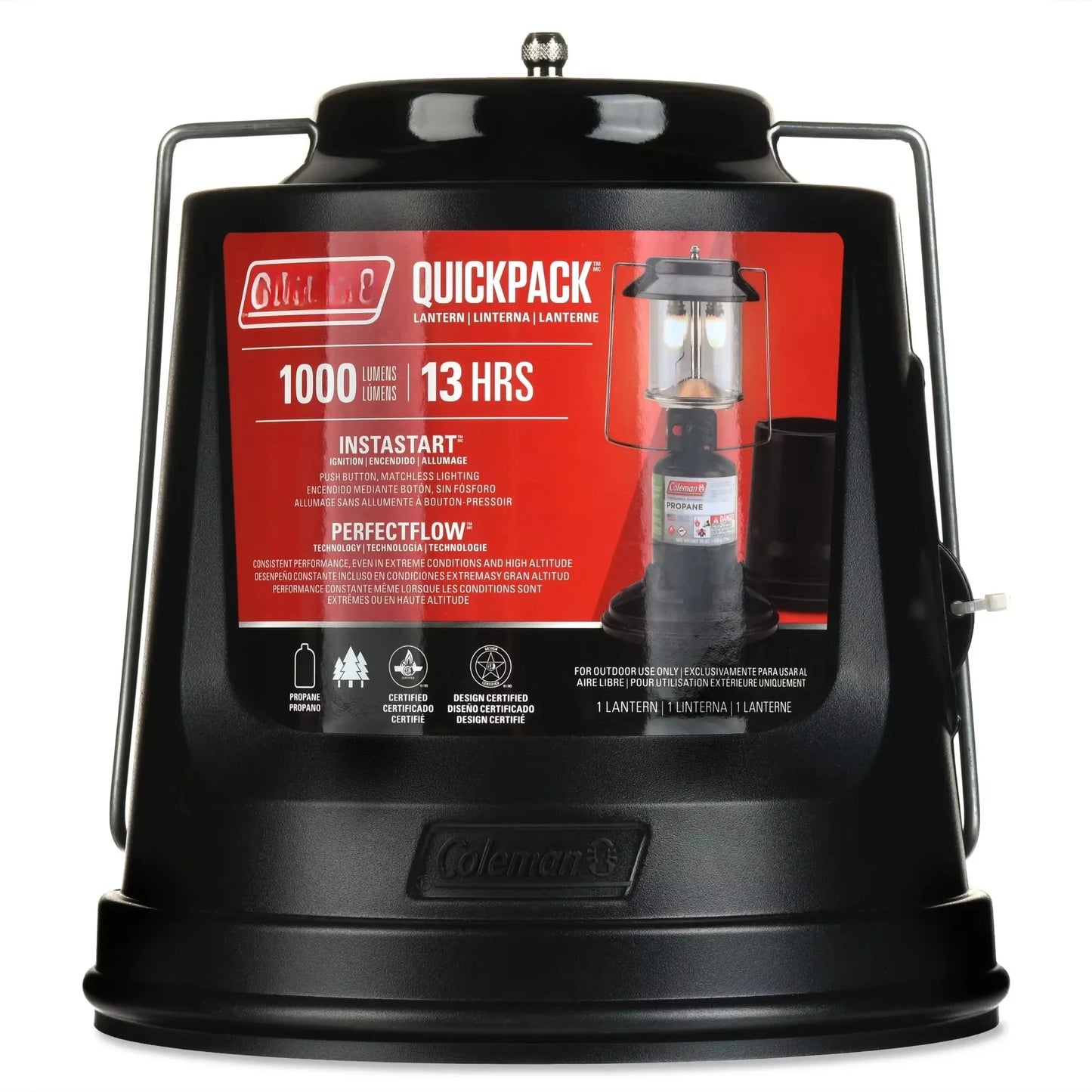 Quick-Pack 810 Lumens 2-Mantle Propane Lantern With Carry Case