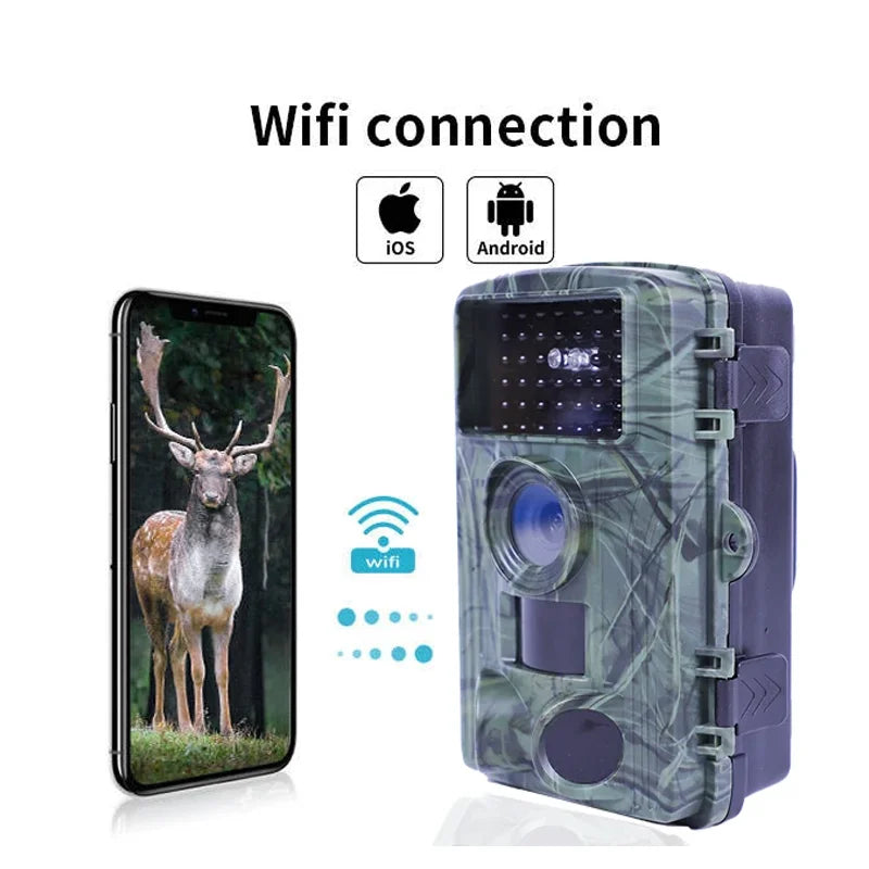 LEEDOAR Outdoor Wireless Trail Camera 4K WiFi Night Vision Hunting