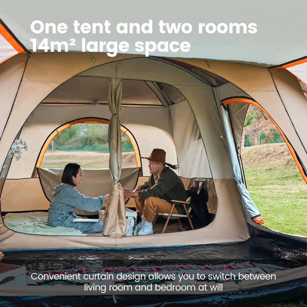 Sonuto Family Tent Instant Setup Windproof Mosquito Net Sun Protection 4 Season