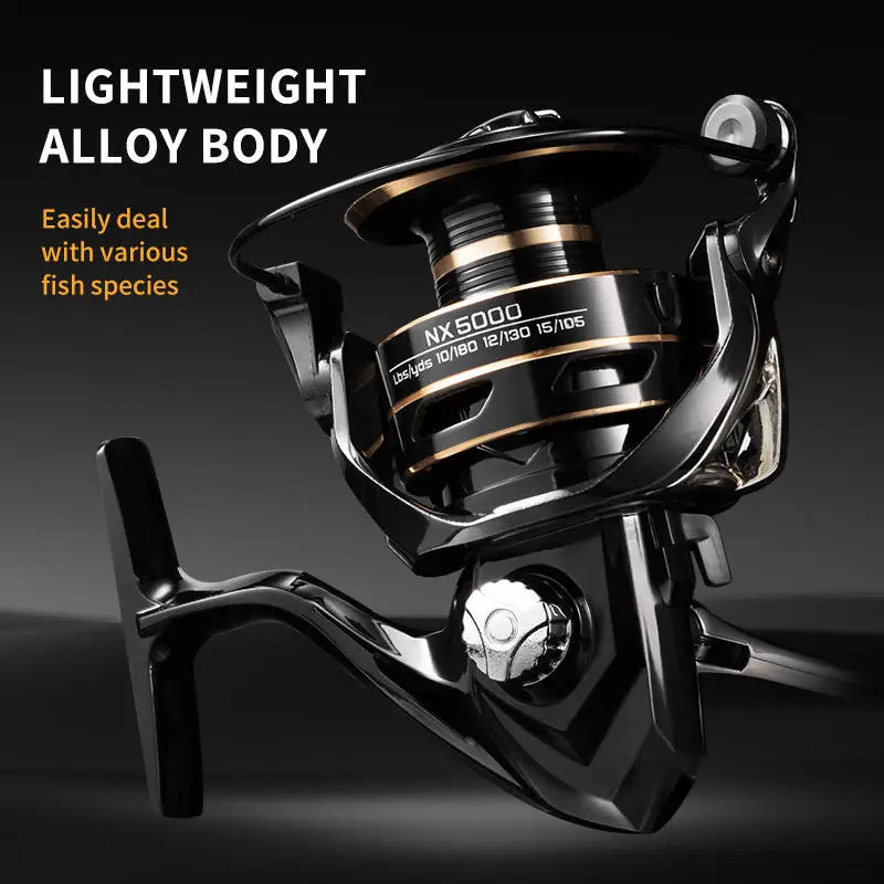 Rooblinos NX Spinning Reel Stainless Steel Shaft 8kg Drag Power