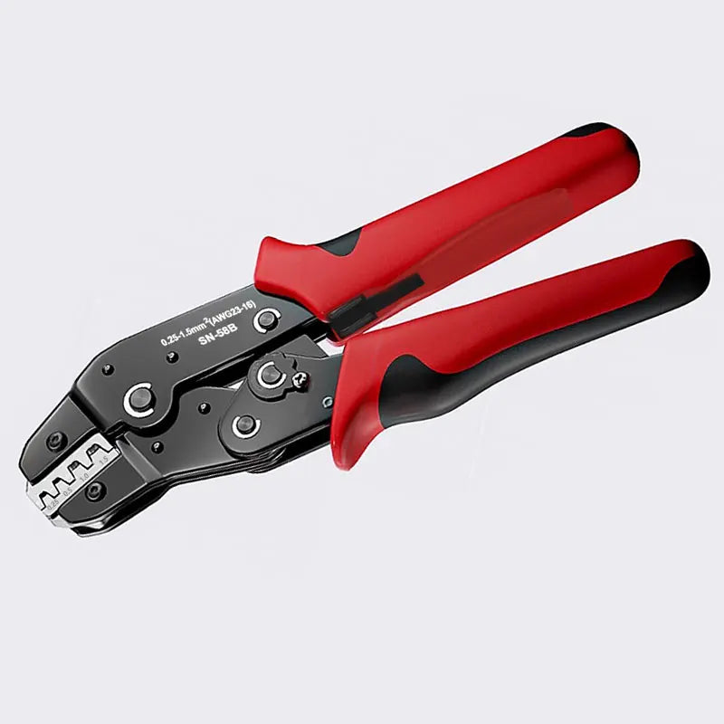 Ratcheting Crimping Tool Set for Dupont JST Open Barrel Connectors
