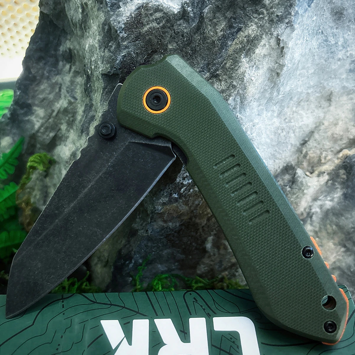 EDC Folding Pocket Knife With G10 Handle For Survival