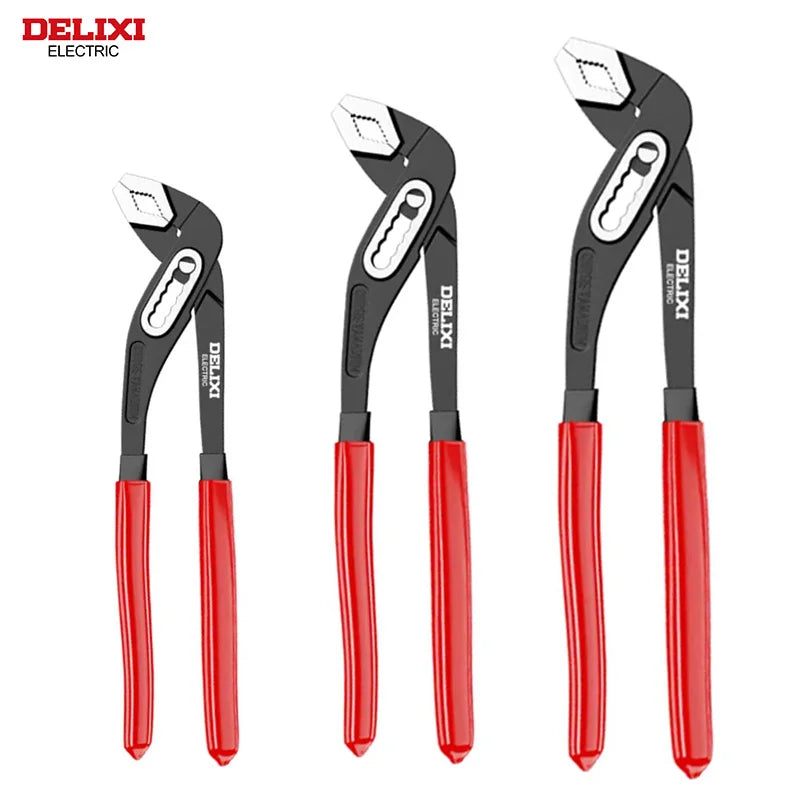 NonediY Delixi Electric Water Pump Pliers Set Adjustable