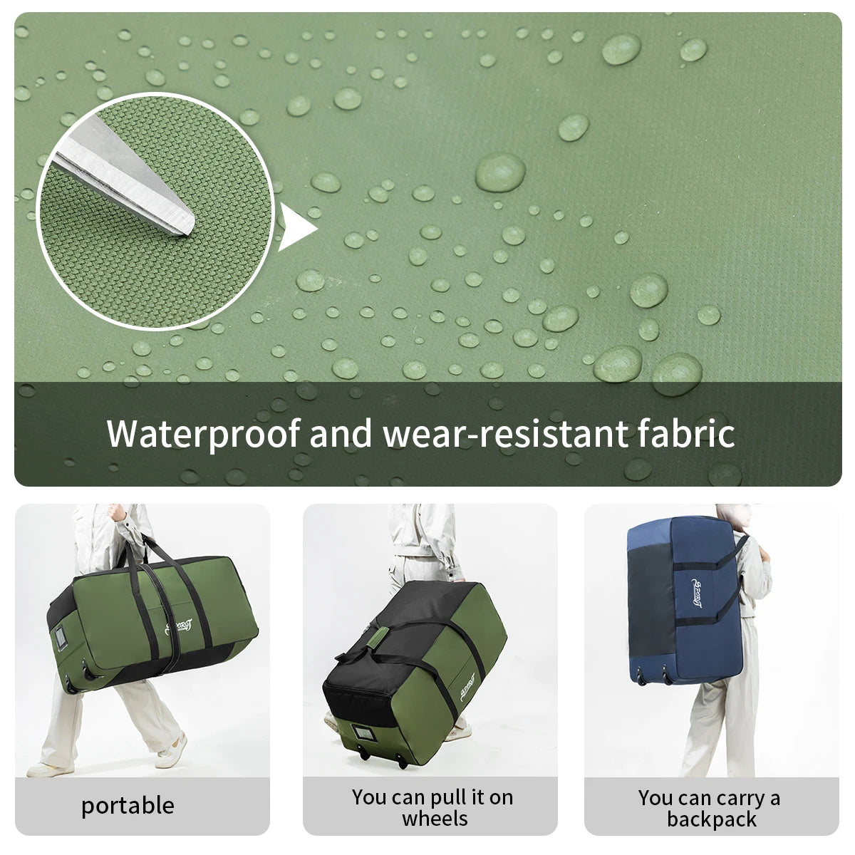 Myco Outdoor Travel Storage Box With Wheels For Camping Gear