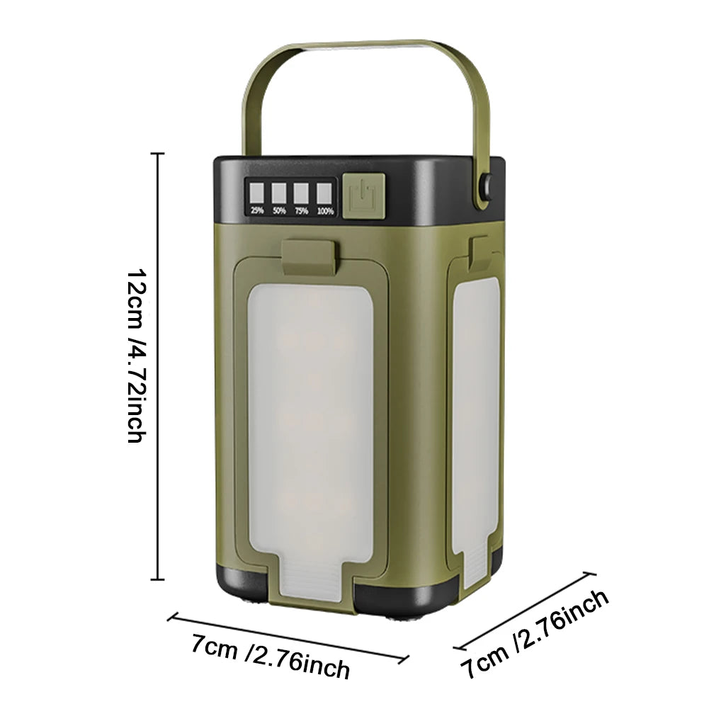 APWIKOGER Rechargeable Solar Lantern Power Bank Camping Light