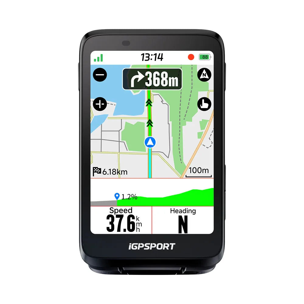 iGPSPORT BiNavi Bicycle GPS Computer With Touchscreen Map Navigation