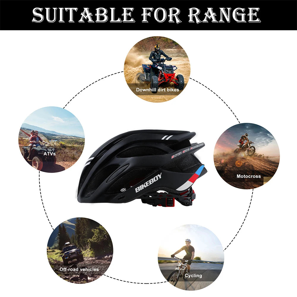 MOJOYCE Cycling Helmet MTB Mountain Bike Breathable Adjustable Safety Gear