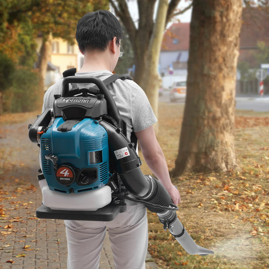 Backpack Gas Powered Leaf Blower 75.6cc With High Air Volume