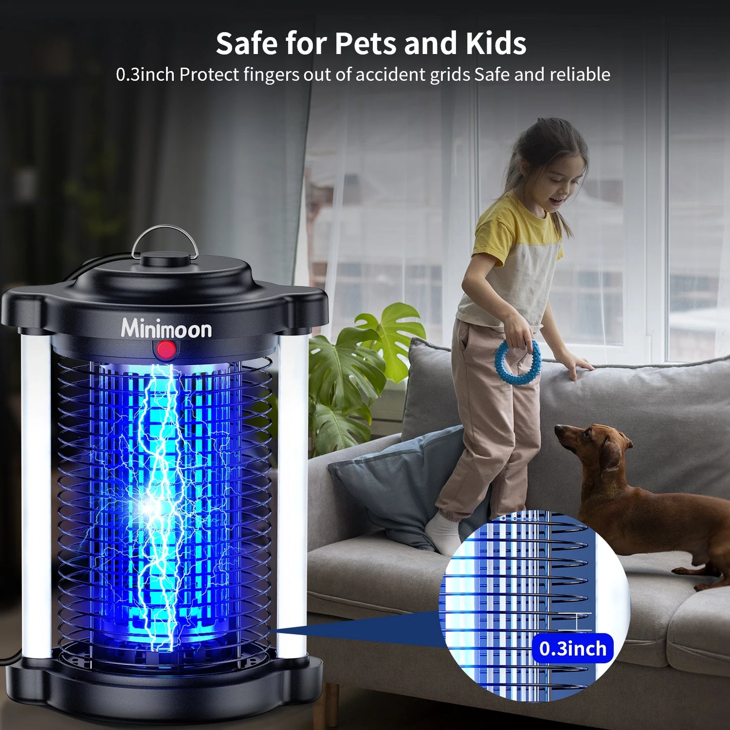 Bug Zapper Outdoor Mosquito Trap With Dual LED Light