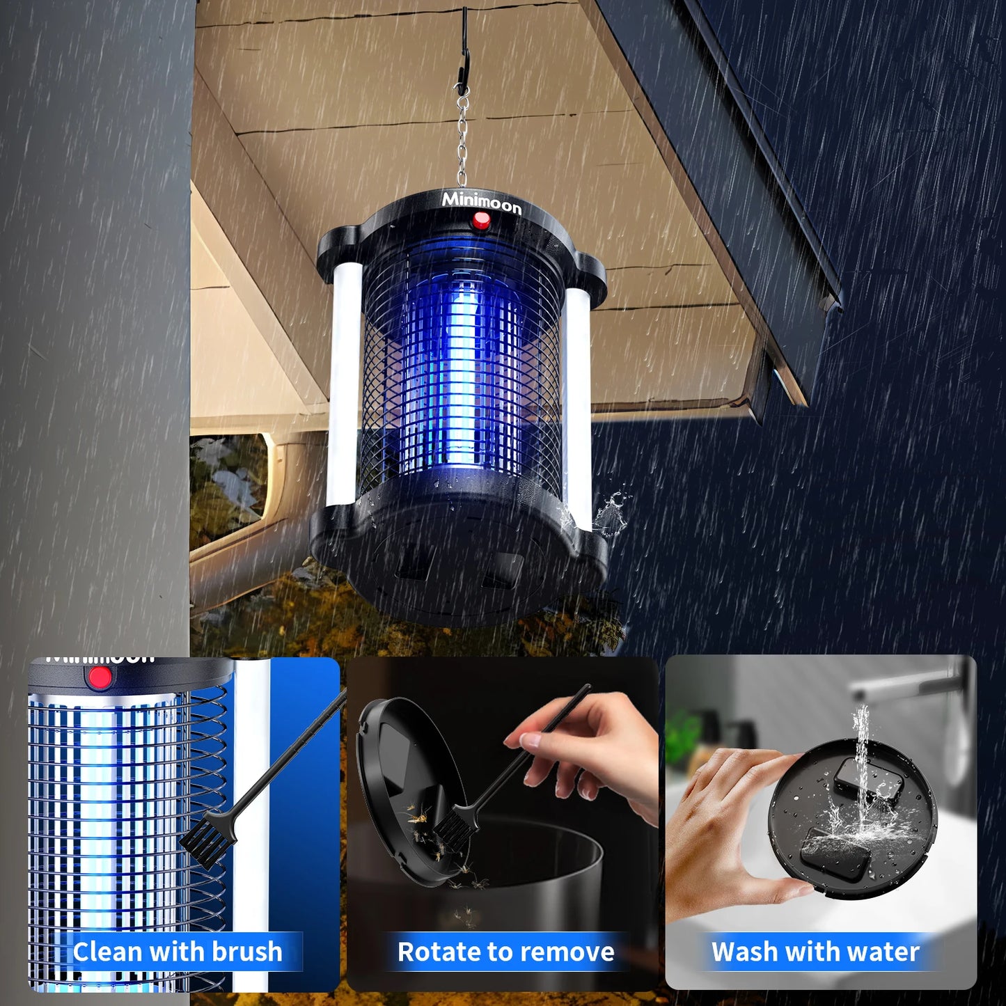 Bug Zapper Outdoor Mosquito Trap With Dual LED Light