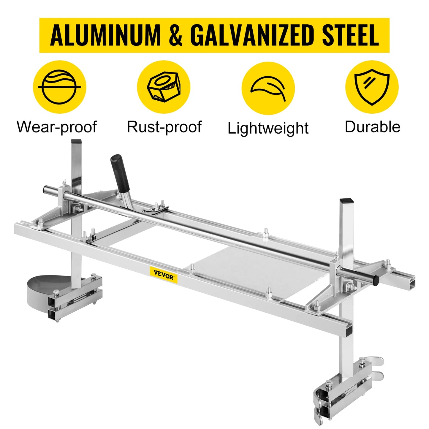 Chainsaw Mill Planking Guide Bar Aluminum And Steel Portable Sawmill
