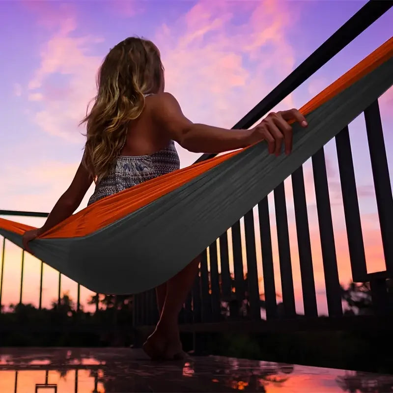 Outdoor Camping Hammock Parachute Nylon Portable Lightweight For Travel