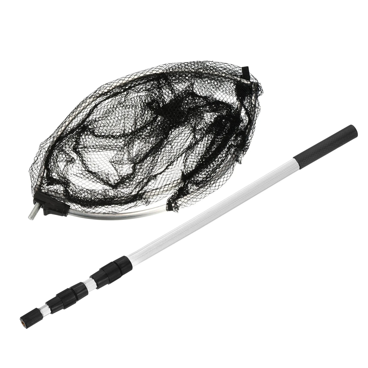 UXCELL Folding Fishing Net With Telescopic Round Aluminium Landing Pole