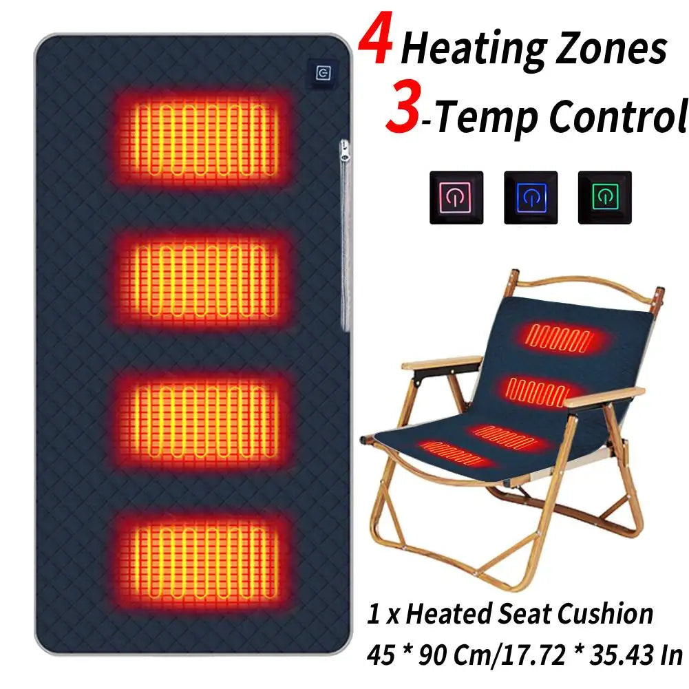 Winter Camping Electric Heating Sleeping Pad Three USB Temperature Settings