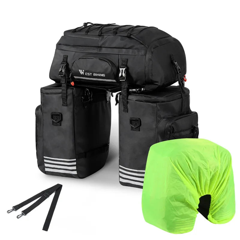Rear Seat Bicycle Bag Waterproof Pannier Storage Organizer