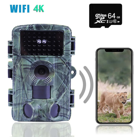 LEEDOAR Outdoor Wireless Trail Camera 4K WiFi Night Vision Hunting