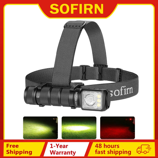 Sofirn HS42 2100lm USB C Rechargeable Headlamp For Camping