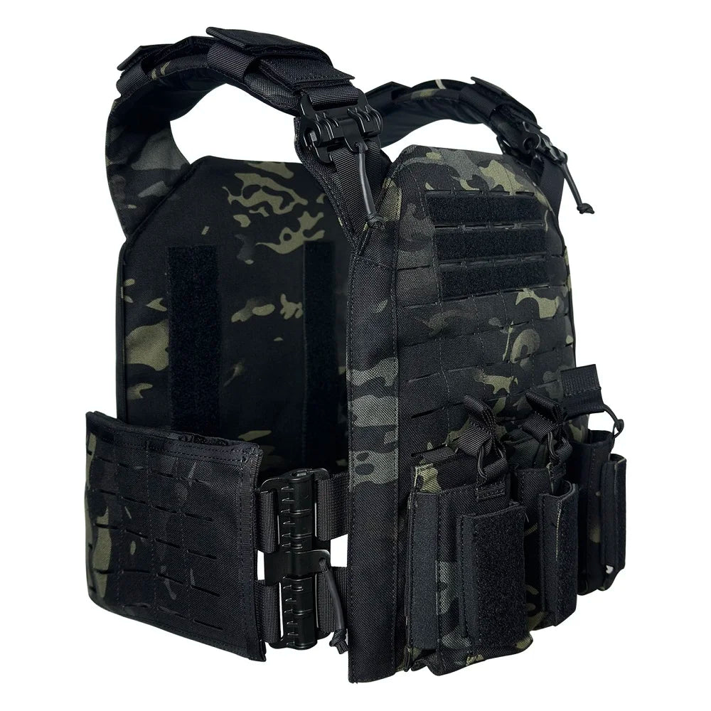 NONECN 1000D Nylon Tactical Vest With Triple Magazine Pouches