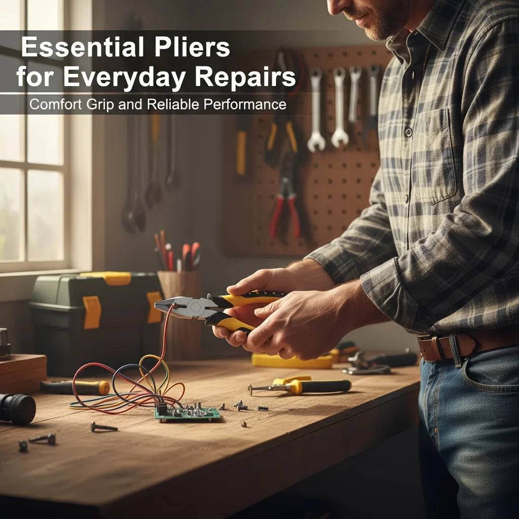 NONEDIY Industrial Pliers Set With Wire Cutters And Needle Nose